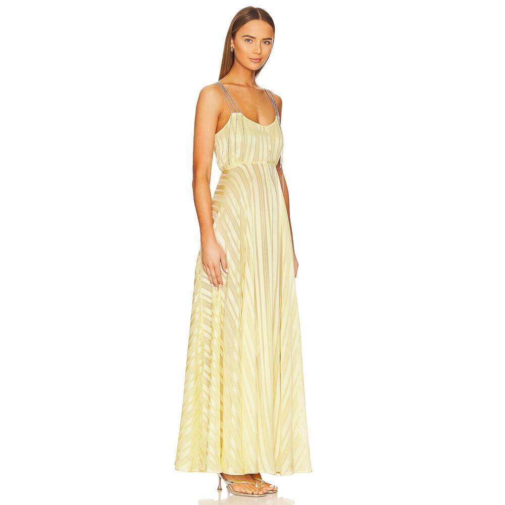 LoveShackFancy Darralis Maxi Dress Soft Yellow Size 6 - Picture 2 of 10